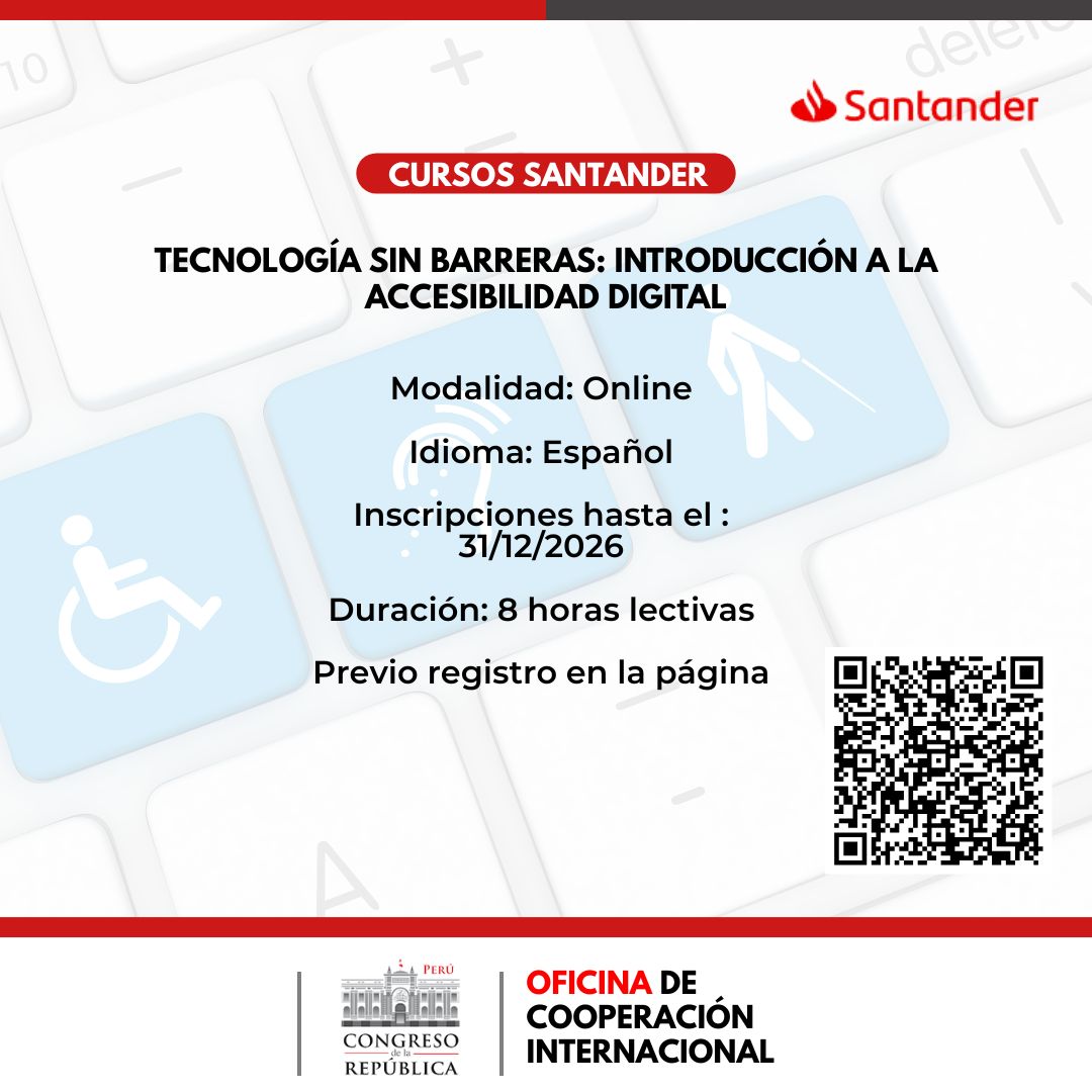 Imagen y enlace al detalle del curso "Tecnolog&iacute;a sin barreras: introducci&oacute;n a la accesibilidad digital"