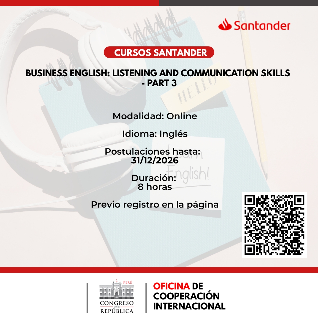 Imagen y enlace al detalle del curso: Business English: Listening and Communication skills - Part 3