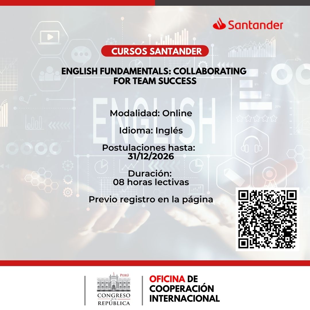 Imagen y enlace al curso: English Fundamentals - Collaborating for Team Success