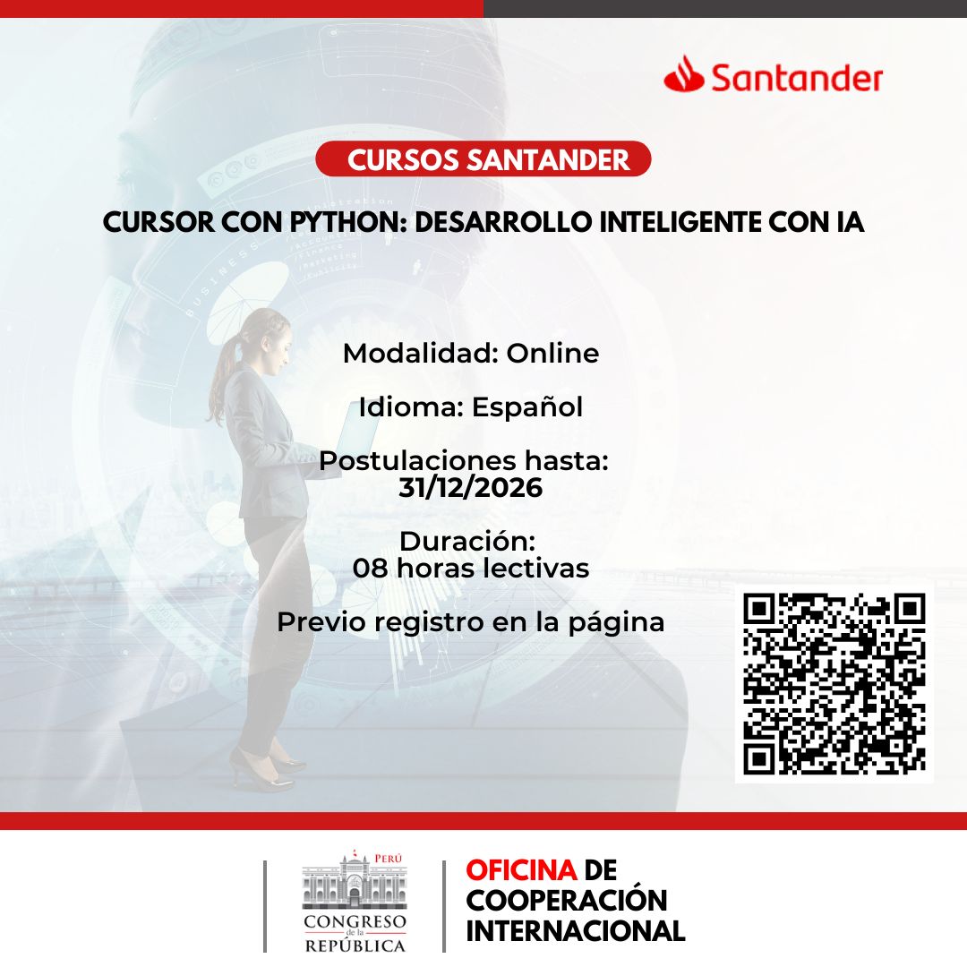 Imagen y enlace al curso: CURSOR CON PYTHON DESARROLLO INTELIGENTE CON IA