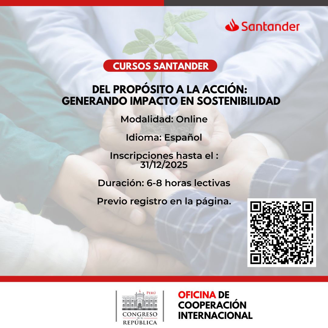 Imagen y enlace al curso Del prop&oacute;sito a la acci&oacute;n: Generando impacto en sostenibilidad