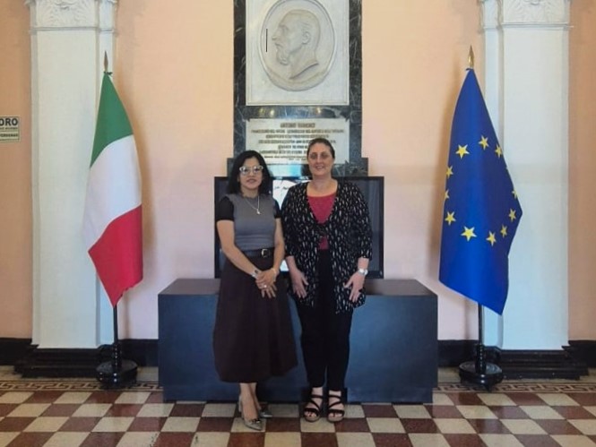 Imagen con la Directora del Instituto Italiano de Cultura de Lima