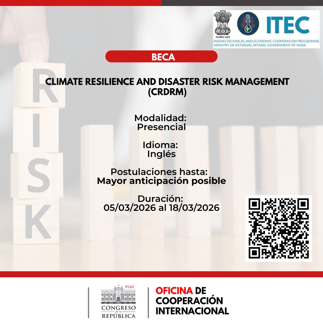 Imagen y enlace al curso RESILIENCIA CLIM&Aacute;TICA Y GESTI&Oacute;N DEL RIESGO DE DESASTRES