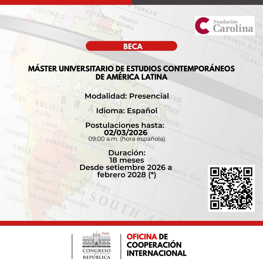 Imagen y enlace a los detalles del programa: M&aacute;ster Universitario de Estudios Contempor&aacute;neos de Am&eacute;rica Latina