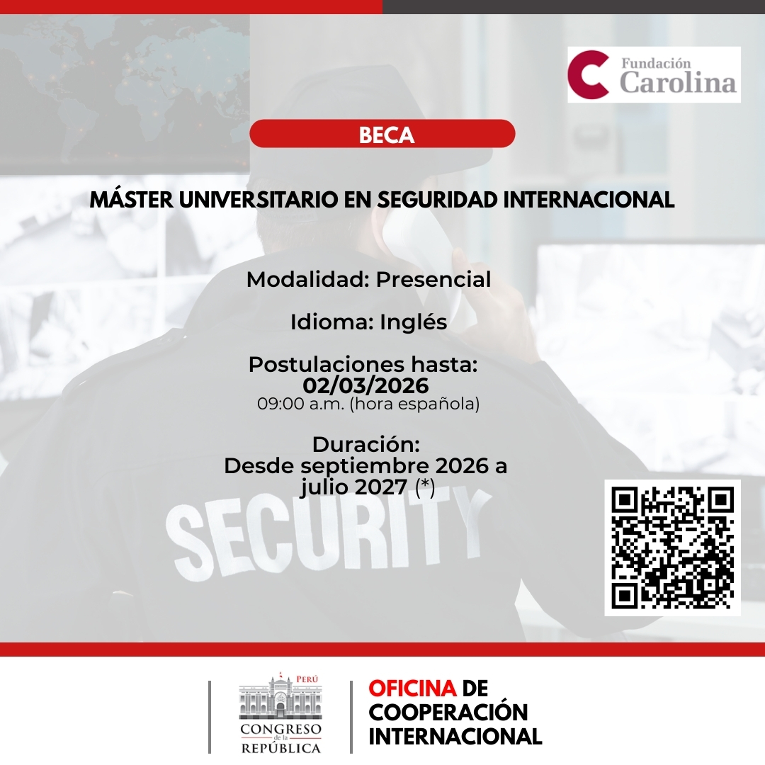 Imagen y enlace a los detalles del programa del M&aacute;ster Universitario en Seguridad Internacional