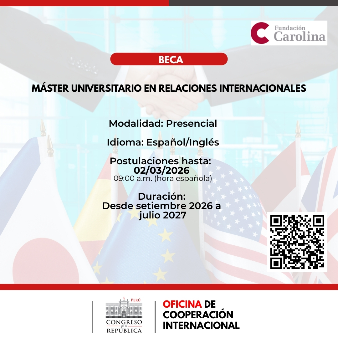 Imagen y enlace a los detalles del programa del M&aacute;ster Universitario en Relaciones Internacionales