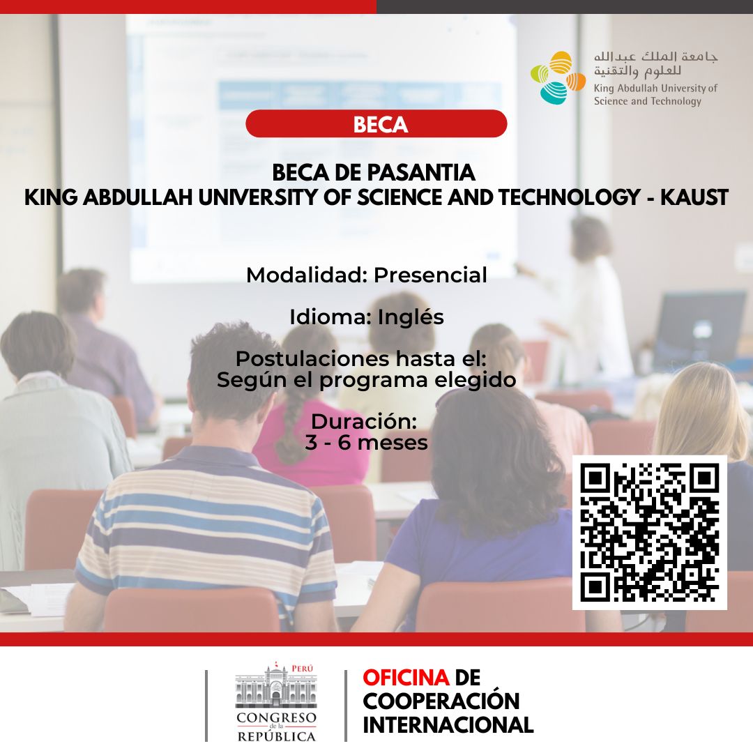 Imagen y enlace para conocer los detalles de las Pasant&iacute;as KAUST