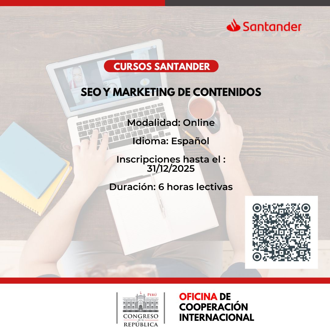 Imagen y enlace al curso SEO y Marketing de Contenidos