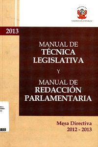 Manual de t&eacute;cnica legislativa ...