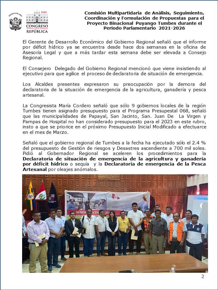 Sexta Sesi&oacute;n Descentralizada 22.02.2023 B