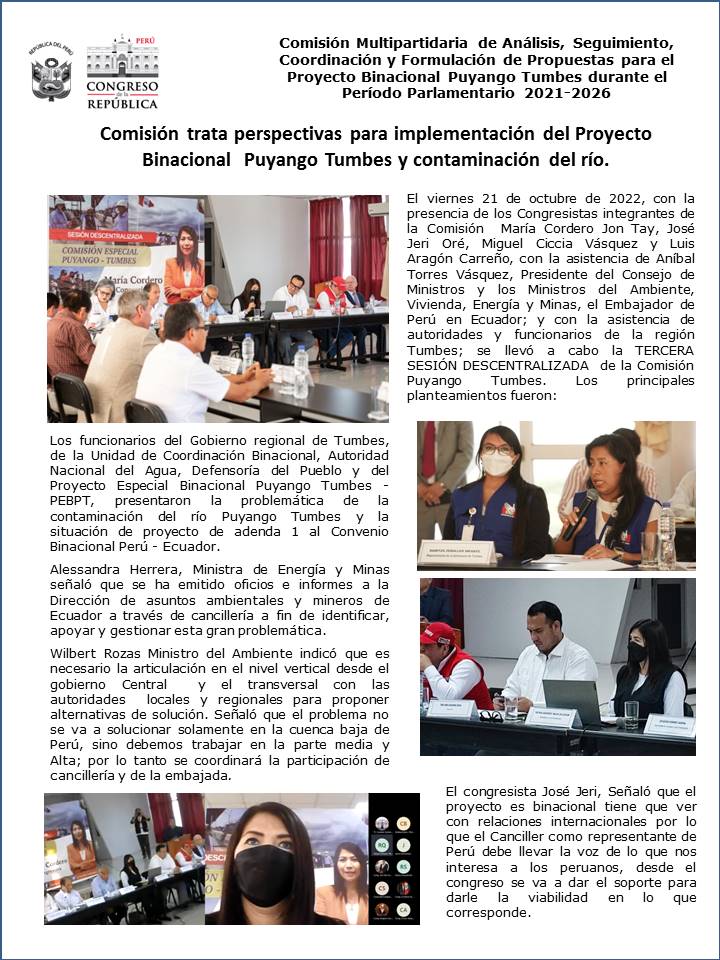 TERCERA SESI&Oacute;N DESCENTRALIZADA 21.10.2022A