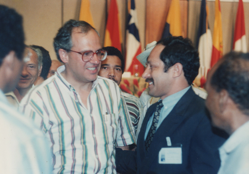 Encuentro con el Presidente de la Rep&uacute;blica de Colombia, Ernesto Samper Pisano en mi calidad de funcionario de Naciones Unidas 1994