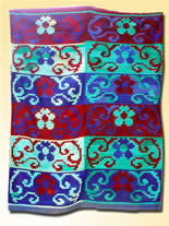 Frazada de bandas de dichado de enredadera