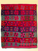 Frazada de bandas y flores