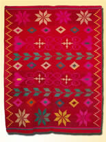 Frazada de bandas, estrellas, palmas y dichado